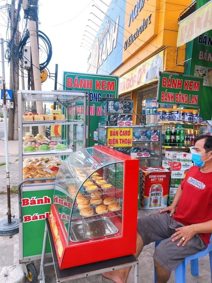 Tủ trưng bày và giữ nóng gà rán KFC, khoai tây đa năng - Loại 3 tầng 2 khay