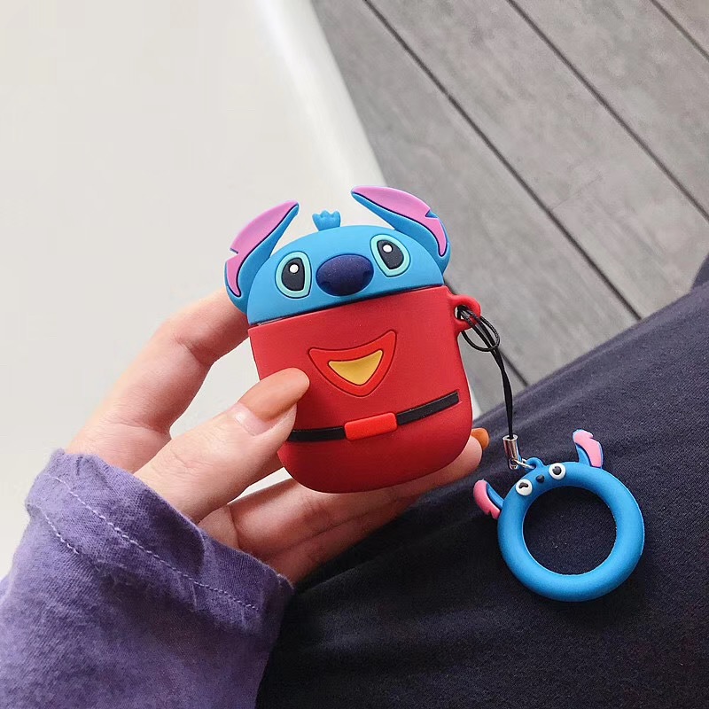 Airpods case, Ốp silicone bảo vệ dành cho Airpods 1/2 - Disney - Hàng Chính Hãng