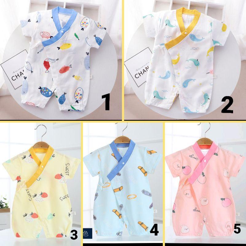 Quần áo trẻ em quần áo sơ sinh bé trai bé gái vải cotton mềm mại bodysuit cho bé mặc thoải mái in hình cực xinh