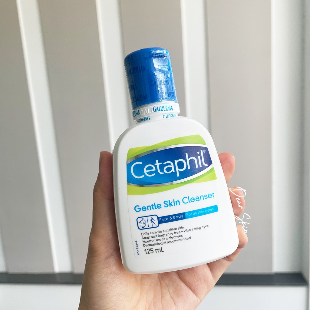 Sữa Rửa Mặt Dành Cho Da Nhạy Cảm Cetaphil Gentle Skin Cleanser 125ml + Tẩy Tế Bào Chết Mini Wonder Bath Super Vegitoks Cleanser 3ml