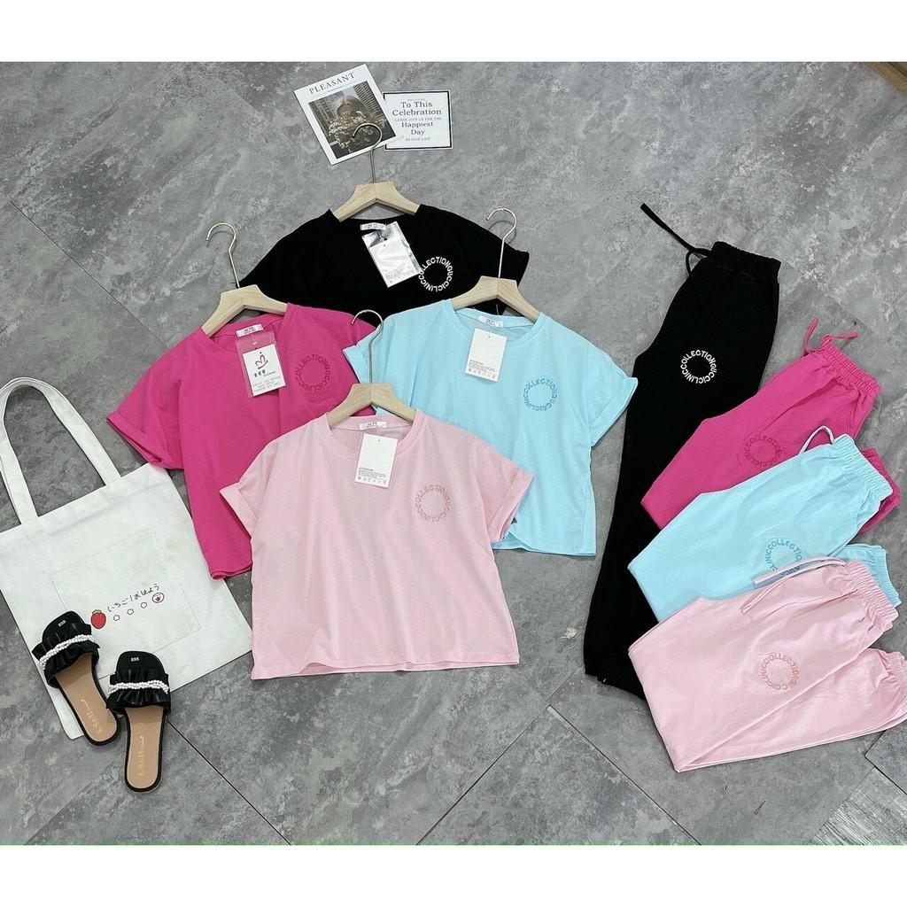 SET BỘ THUN TAY NGẮN,QUẦN DÀI NỮ NHIỀU MÀU XINH XẮN HỢP CHO MÙA HÈ