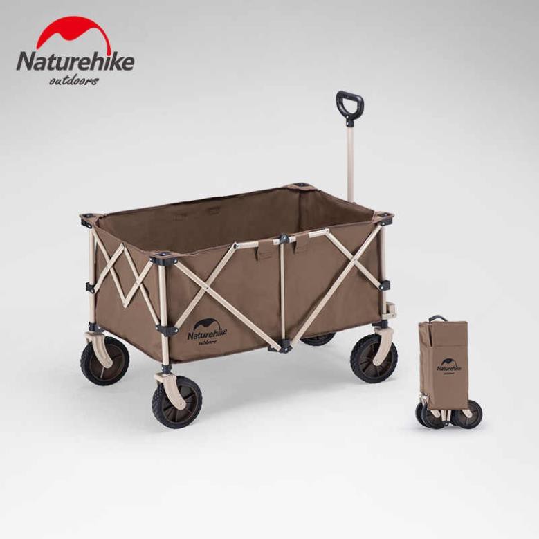 Đồ cắm trại xe kéo đồ Naturehike campoutvn du lịch dã ngoại NH20PJ005 xếp gọn vận chuyển đổ đạc thể tích 193L sang trọng glamping A242