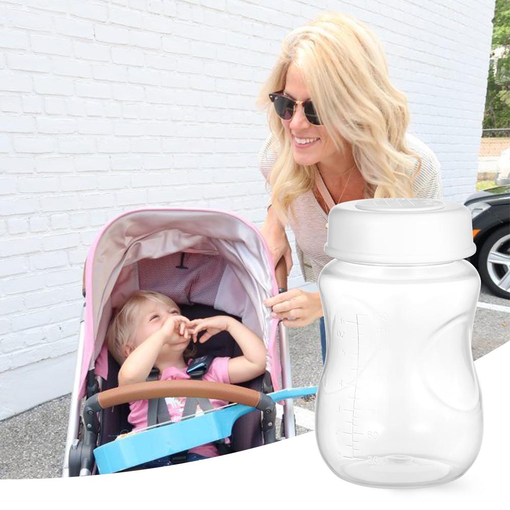 8 bình sữa mẹ cổ rộng nắp chống rò rỉ, không chứa BPA