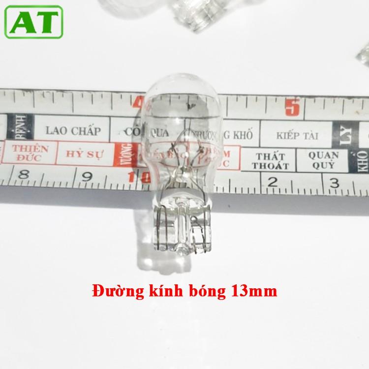 Combo 5 Bóng Đèn T10 12V 10W 1 Tóc Chân Cắm Halogen