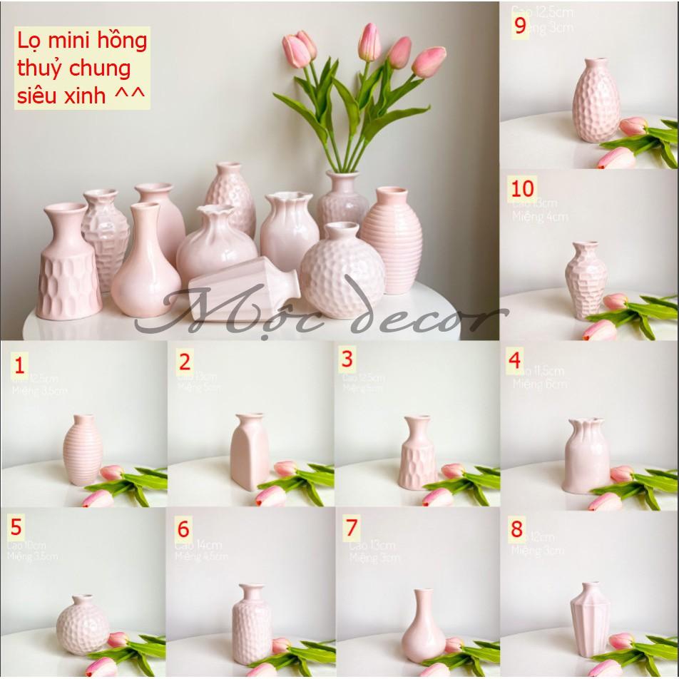 LỌ HOA MINI-20 mẫu mới decor - GỐM SỨ BÁT TRÀNG