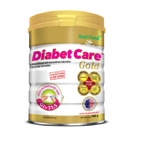 Combo 3 hộp Sữa Bột Diabet Care Gold 900g dinh dưỡng cho người tiểu đường