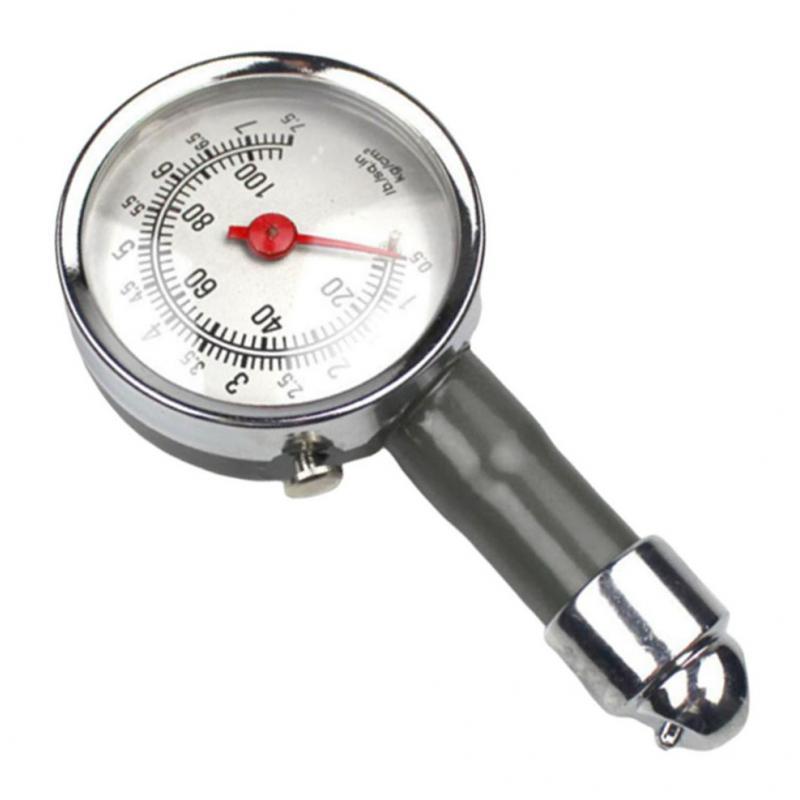 Tire Pressure Gauge Easy to Read Auto Tire Dial Gauge Meter Zinc Alloy
