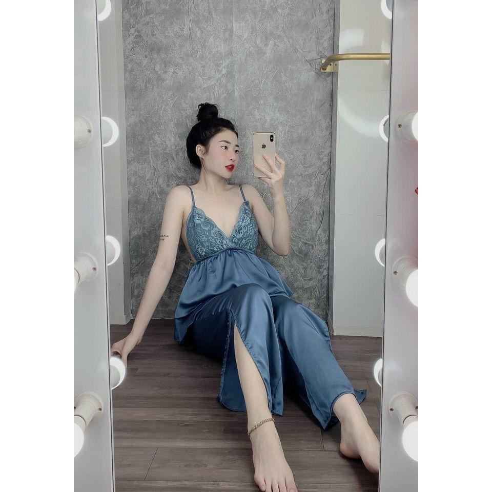 Set Satin sexy cho chị em ở nhà hoặc ra đường dành cho chị em dưới 60kg nhé.Set Satin sexy cho chị em ở nhà hoặc ra đườn