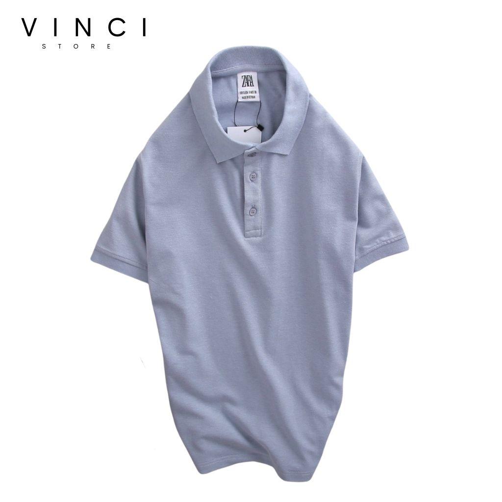 Áo Polo Nam Trơn Có Cổ Cotton Cao Cấp dày dặn co dãn