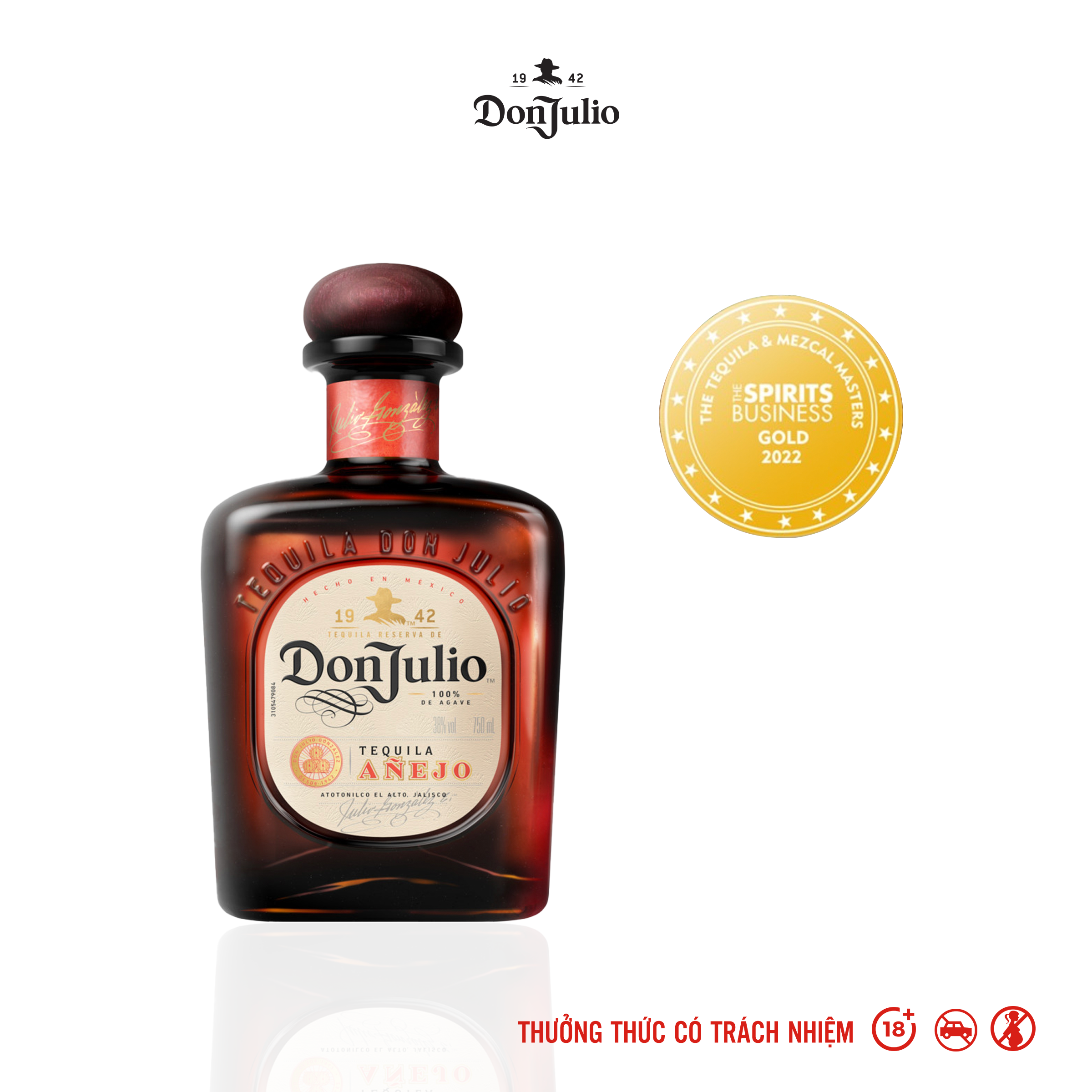 Rượu Don Julio Anejo Tequila 38% 75cl