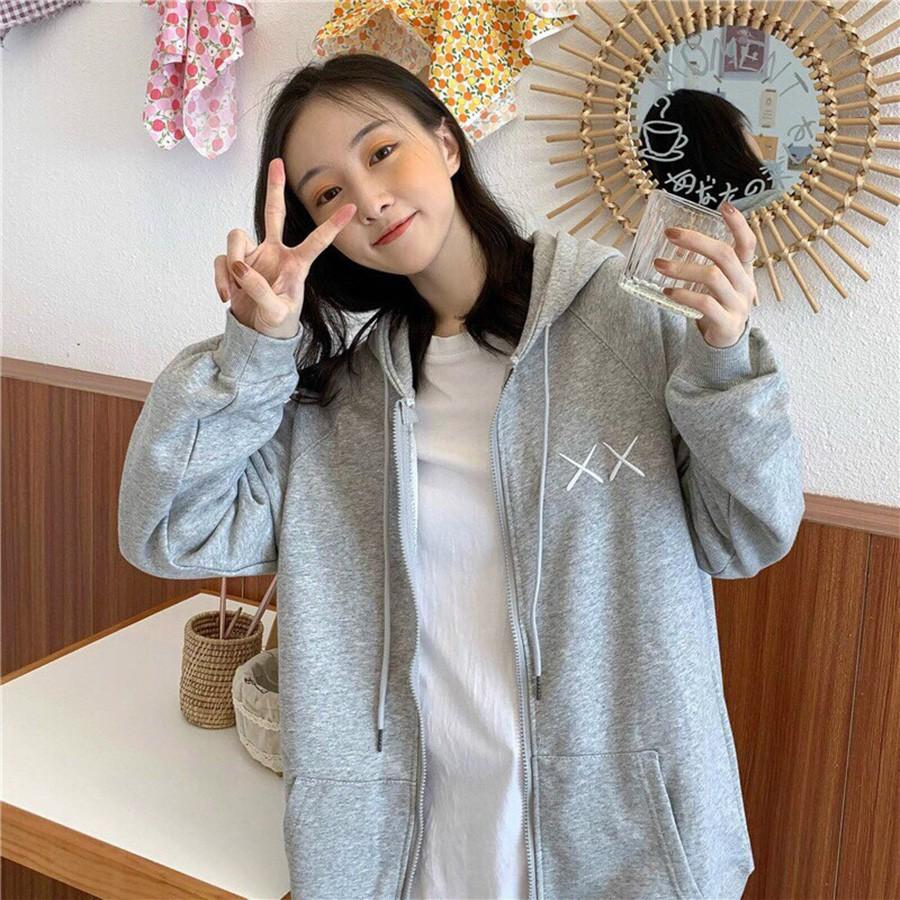 ÁO HOODIE - ÁO KHOÁC NỈ NGOẠI Dây Kéo XX (HD2080 - In Hoạt Hình Tay) (Bảo Bảo Store