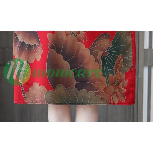 Váy Đầm Trung Niên Nữ Cho Mẹ V15 - Thời trang trung niên cho mẹ trung tuổi U40 U50 đẹp giá rẻ Bigsize - Váy xuông cho mẹ