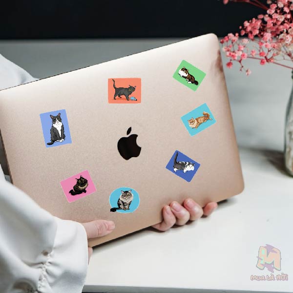 Miếng dán Stickers In Hình Mèo