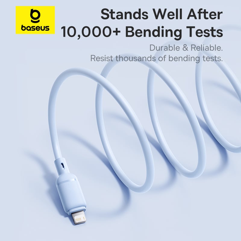 Cáp Sạc Nhanh Baseus Silky Series USB to IP 2.4A (480Mbps) - Hàng chính hãng