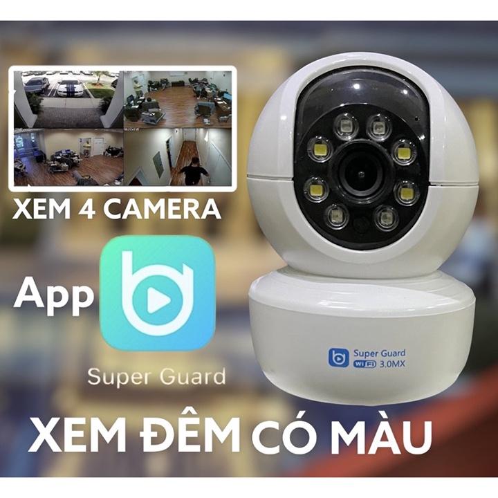 Camera IP Super Guard SP036 Full HD 1080p Wifi Góc Rộng Xoay 360 độ-ĐÀM THOẠI 2 CHIỀU- BAN ĐÊM CÓ MÀU