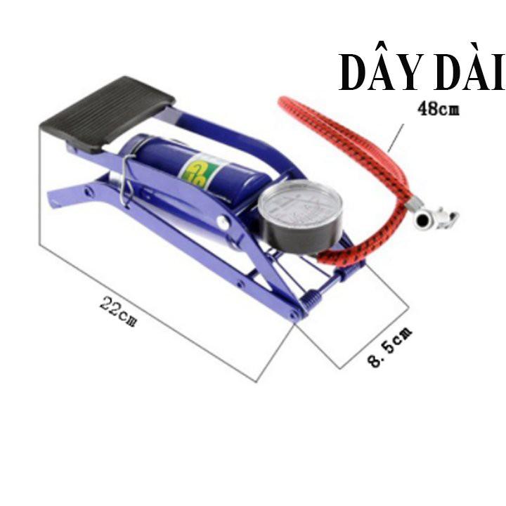 Bơm Hơi Đạp Chân Mini Cho ÔTÔ , Xe Máy, Bơm Bóng Đa Năng Và Tiện Dụng
