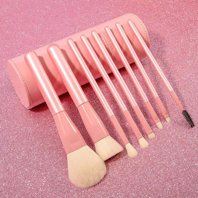 Bộ Cọ Trang Điểm Docolor Cherry Pink 8 Cây