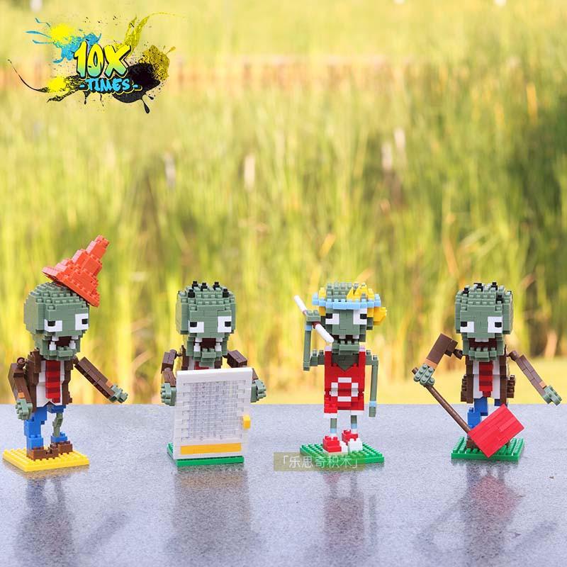 Đồ chơi lego 3d plant and zombie, cây cối dễ thương quà tặng sinh nhật trẻ em, quà tặng bạn trai bạn gái