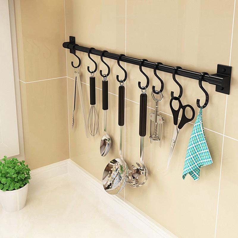 Thanh Treo Muỗng Đa Năng Dán Tường Tiện Dụng, Tiết Kiệm Diện Tích