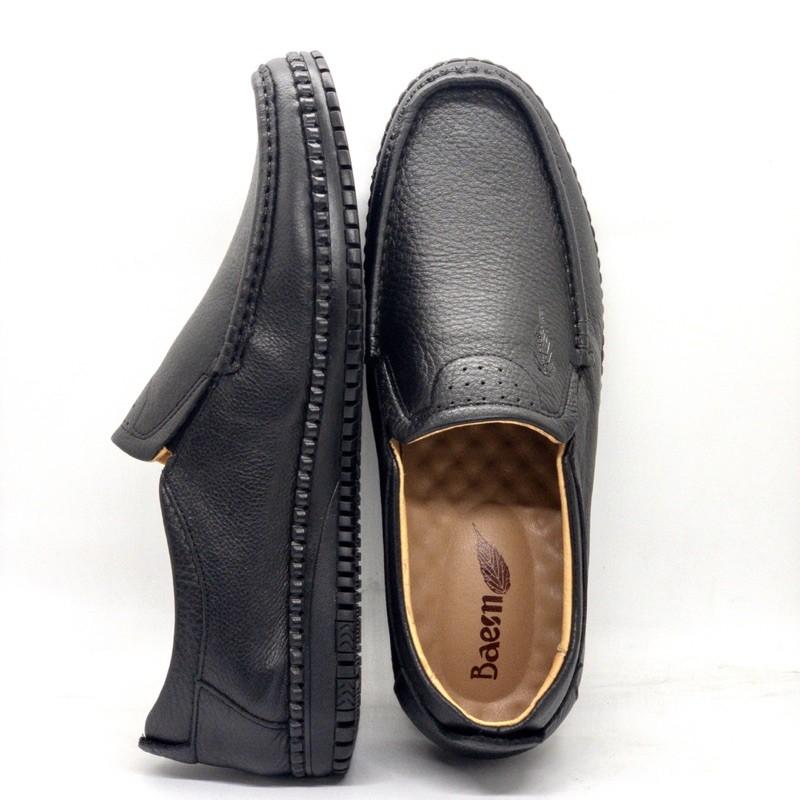 Giầy lười nam siêu mềm Tomshoes, cam kết da thật 100