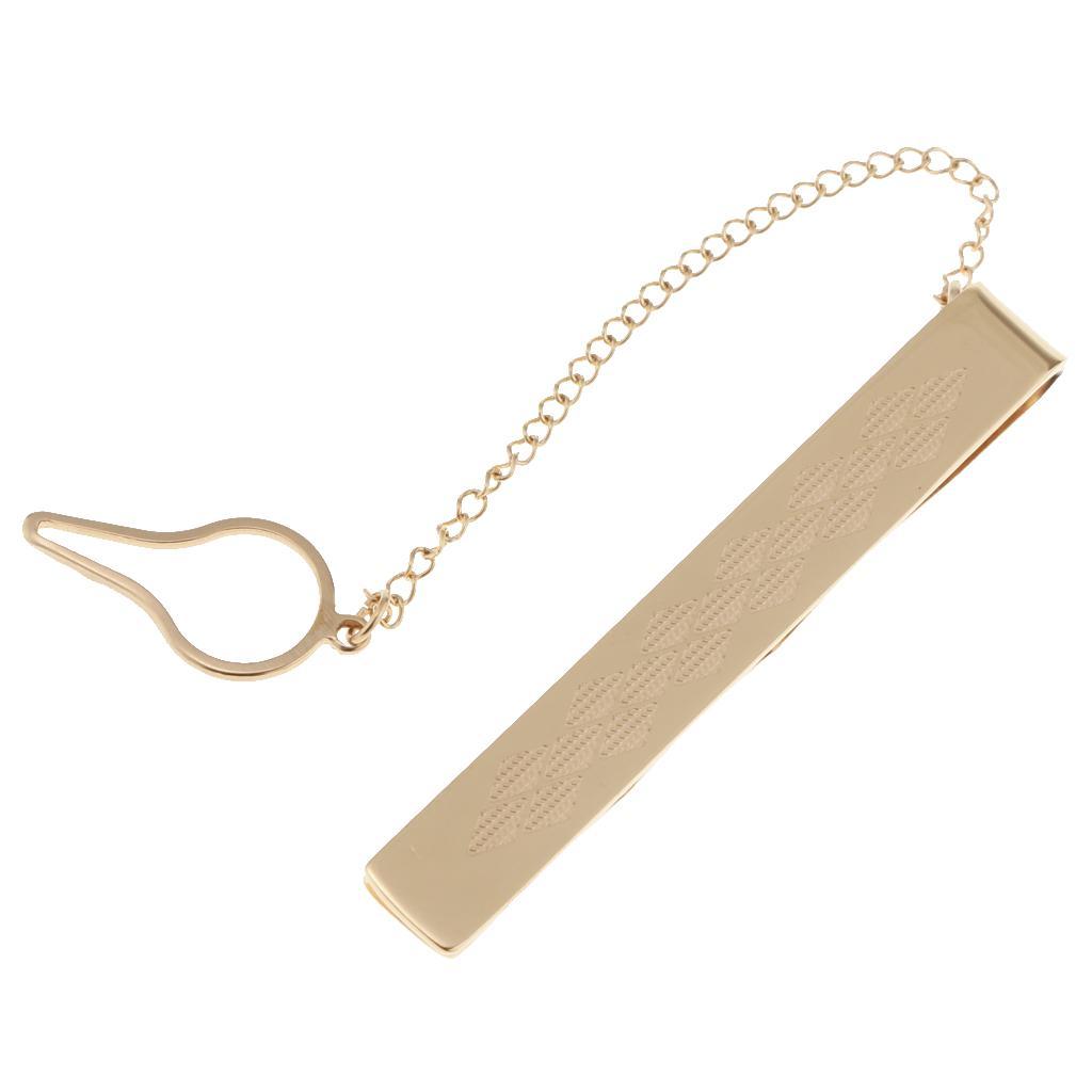 Stainless Steel Formal Necktie Tie Bar Clasp Wedding Mens