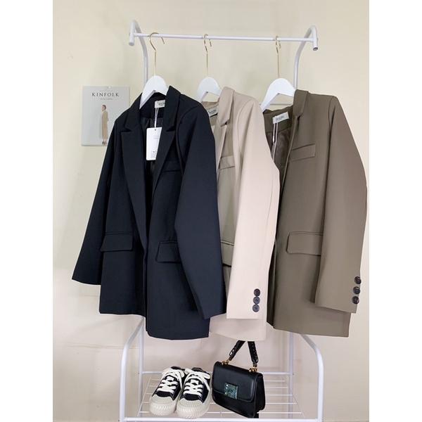 Áo blazer túi nắp Áo vest Hàn Quốc