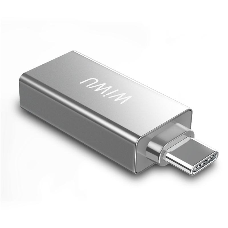 HUB chuyển đổi USB Type-C WIWU T02 Truyền Tốc Độ Cao USB 3.0, Đầu Nối Hợp Kim Kẽm Bền - Hàng Chính Hãng