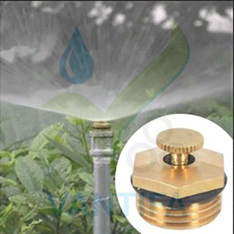 05 cái BÉC PHUN MƯA REN 21 ĐIỀU CHỈNH LƯU LƯỢNG BÁN KÍNH BẰNG ĐỒNG / NHỰA
