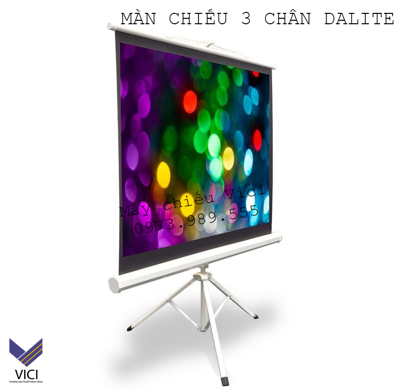 Màn chiếu 3 chân 85inch - 1m52 x 1m52