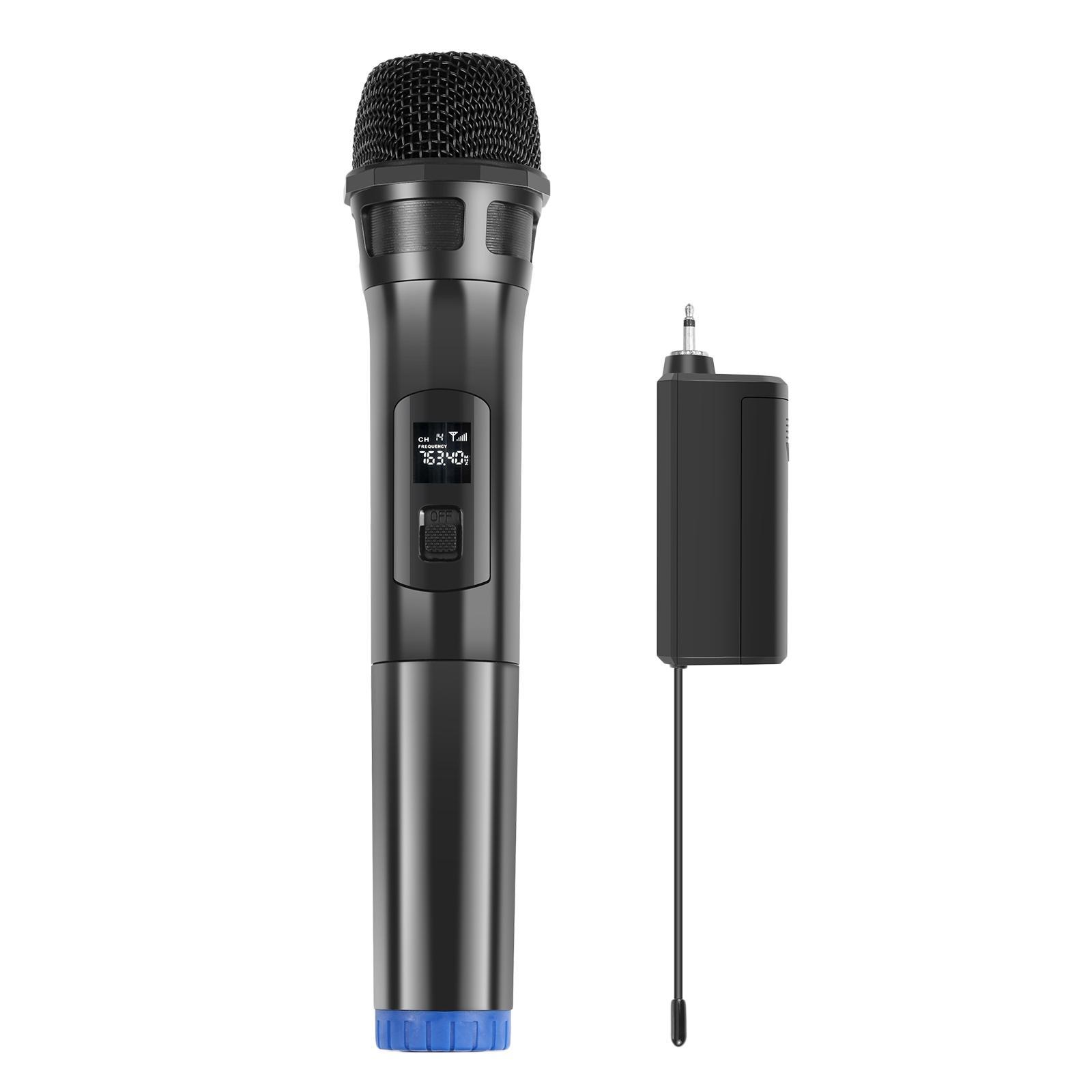 UHF Metal Dynamic Handheld Karaoke Mic for Camera Karaoke Machine Singing
