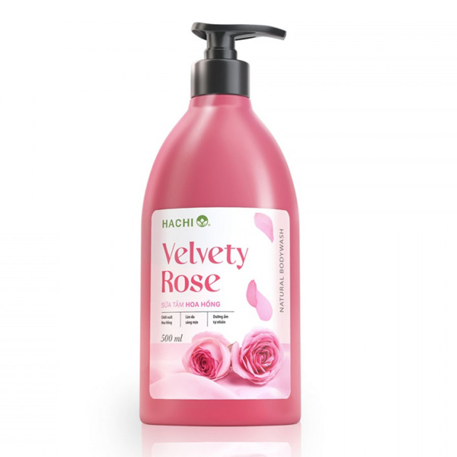 Sữa tắm dưỡng thể HACHI Velvety Rose - hồng nhung ngọt ngào 