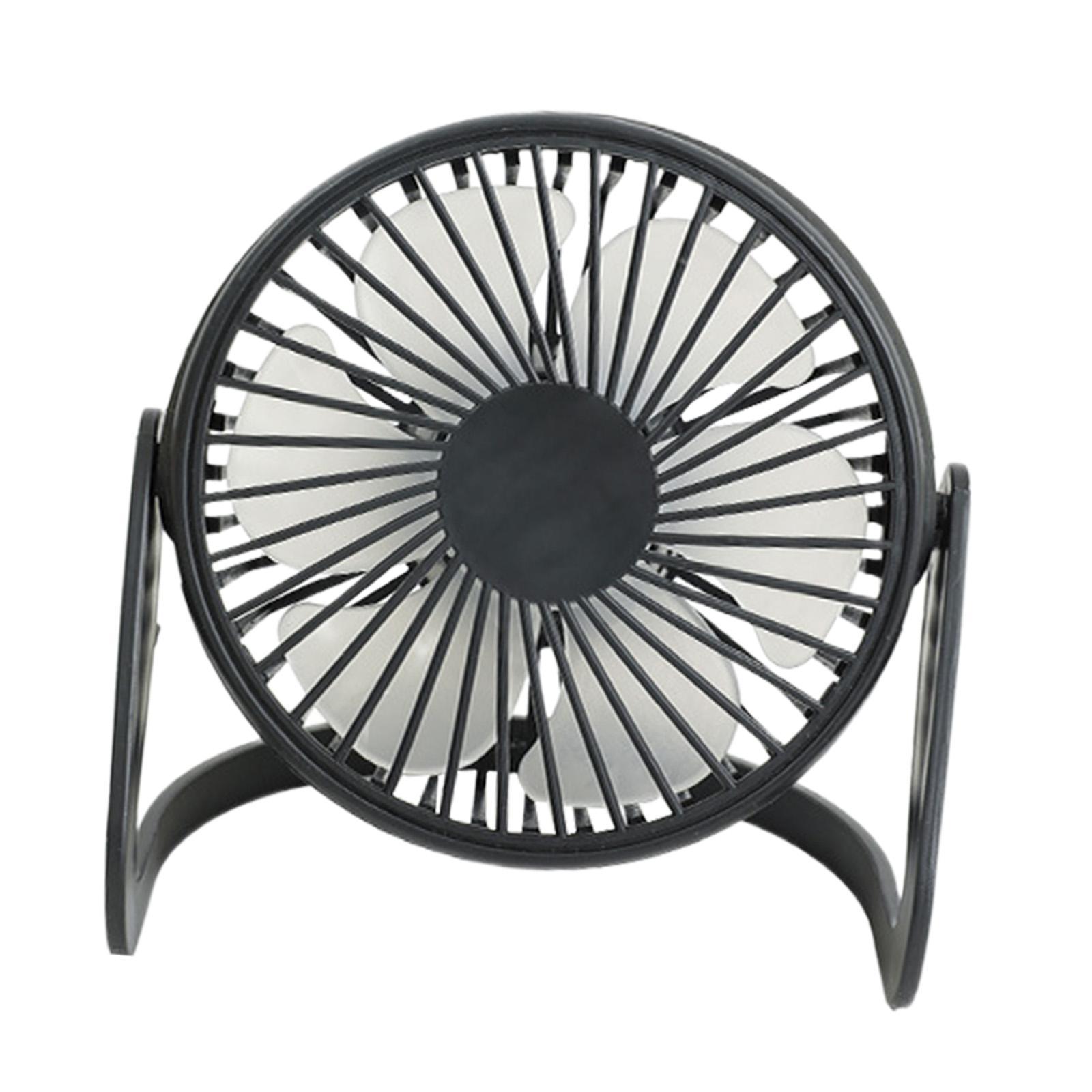 Small Desk Fan, Cooling Mini Fan, Speed Adjustable Rechargeable Quiet Portable Desktop Personal Fan Table Fan for Office Desktop Dorm Car Home