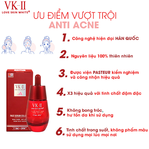 Serum Ngừa Mụn - Thâm - Mờ Sẹo - Kiểm Soát Nhờn VK II ( 15ml/35ml )