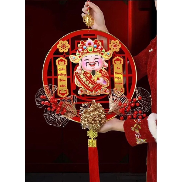 Thần Tài Lắc Đầu Size Lớn 38cm -Gọi Tài Lộc, Thần Tài Tết Cầu May Mắn, Cầu Tài Lộc-phiên bản Việt