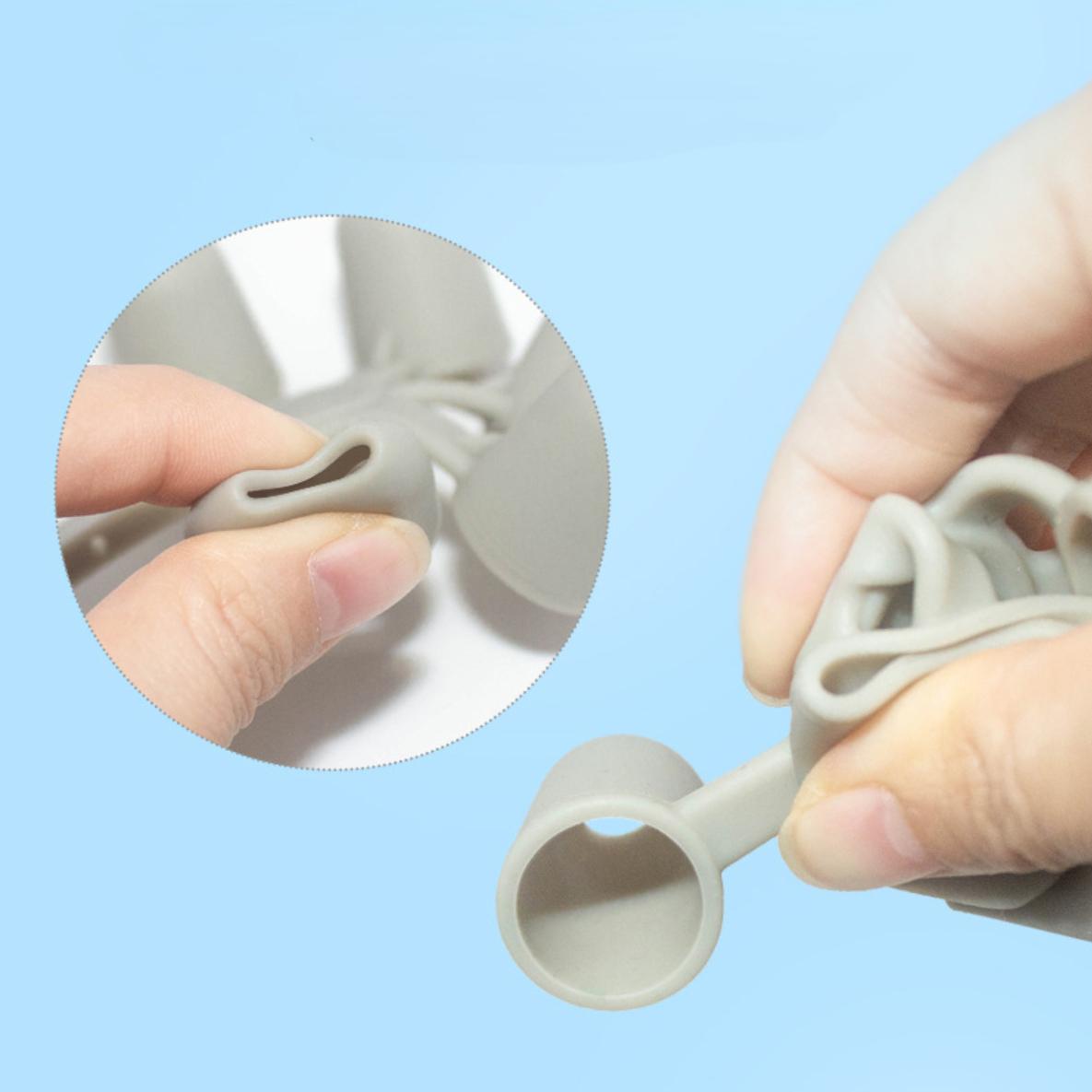 Ngón Tay Kẹp 6 Chống Ngón Tay Máy Tập Thể Lực Huấn Luyện Phục Hồi Vật Lý Dụng Cụ Đàn Guitar Gập Ngón Tay Mở Rộng Đào Tạo Color: 2PCS One Band