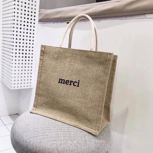 MERCI Túi cói thời trang Merci chuẩn loại 1