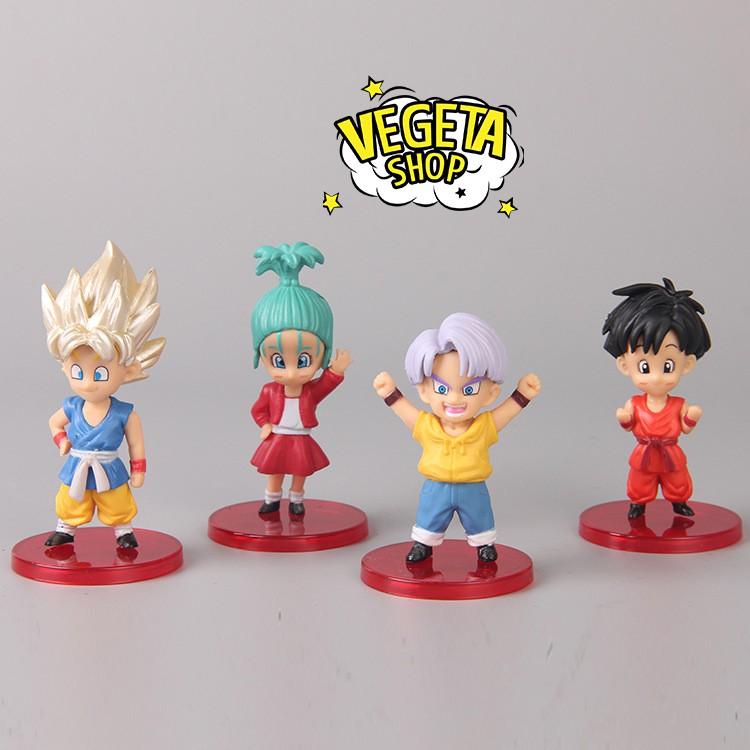 Mô hình Dragon Ball - WCF 13 nhân vật hồi nhỏ - Goku Gohan Goten Vegeta Trunks Bulma Piccolo Krillin Pan Upa - Cao 8cm