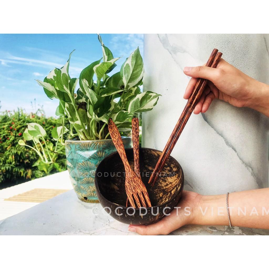 Chén đũa muỗng nĩa gáo dừa