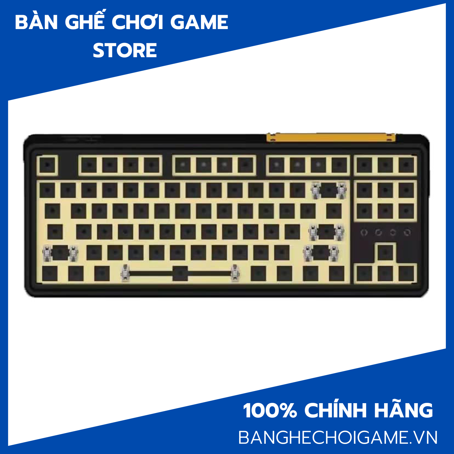 Bộ KIT phím cơ KIT FL-Esports CMK87 White / Black - Hàng chính hãng