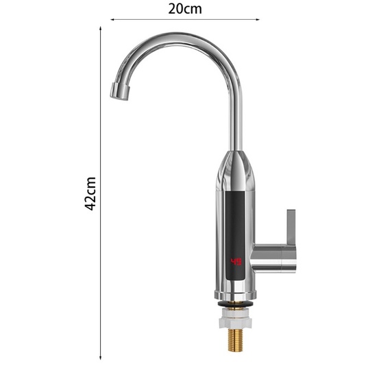 Vòi nước nóng lạnh màn hình LCD điều chỉnh 360 độ Electric Water Heater Faucet LCD Display 360-Degree Adjustable