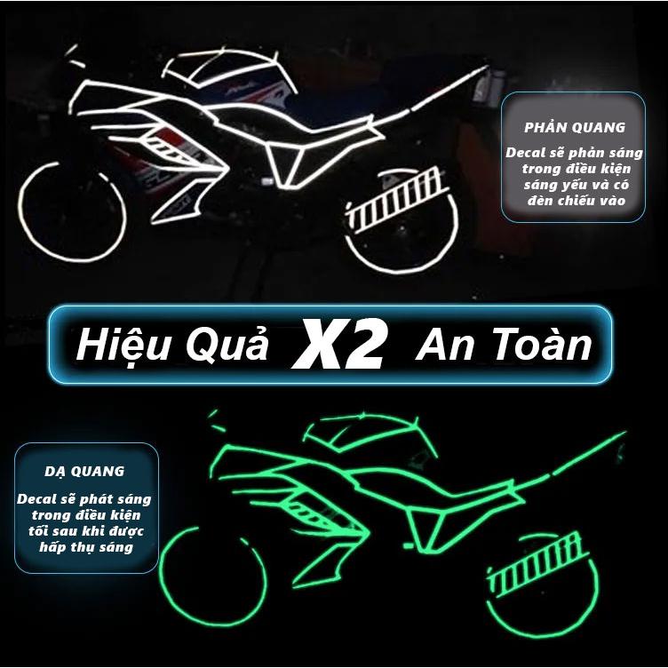 DECAL PHẢN QUANG DẠ QUANG SIÊU ĐẸP VÀ AN TOÀN CHO GIAOTHÔNG