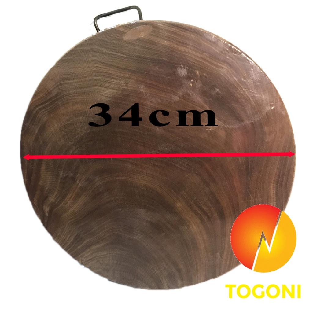 THỚT GỖ NGHIẾN KHÔNG TÂM cao cấp TOGONI 34cm- Không tâm
