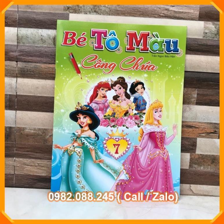 Em tập tô màu công chúa