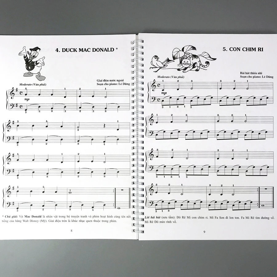 Piano cho thiếu nhi - tuyển tập 220 tiểu phẩm nổi tiếng Phần 1