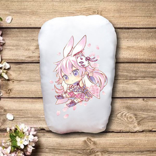 Gấu ôm honkai impact 2 mặt ảnh 22x50cm /gối ngủ hoinkai imopact