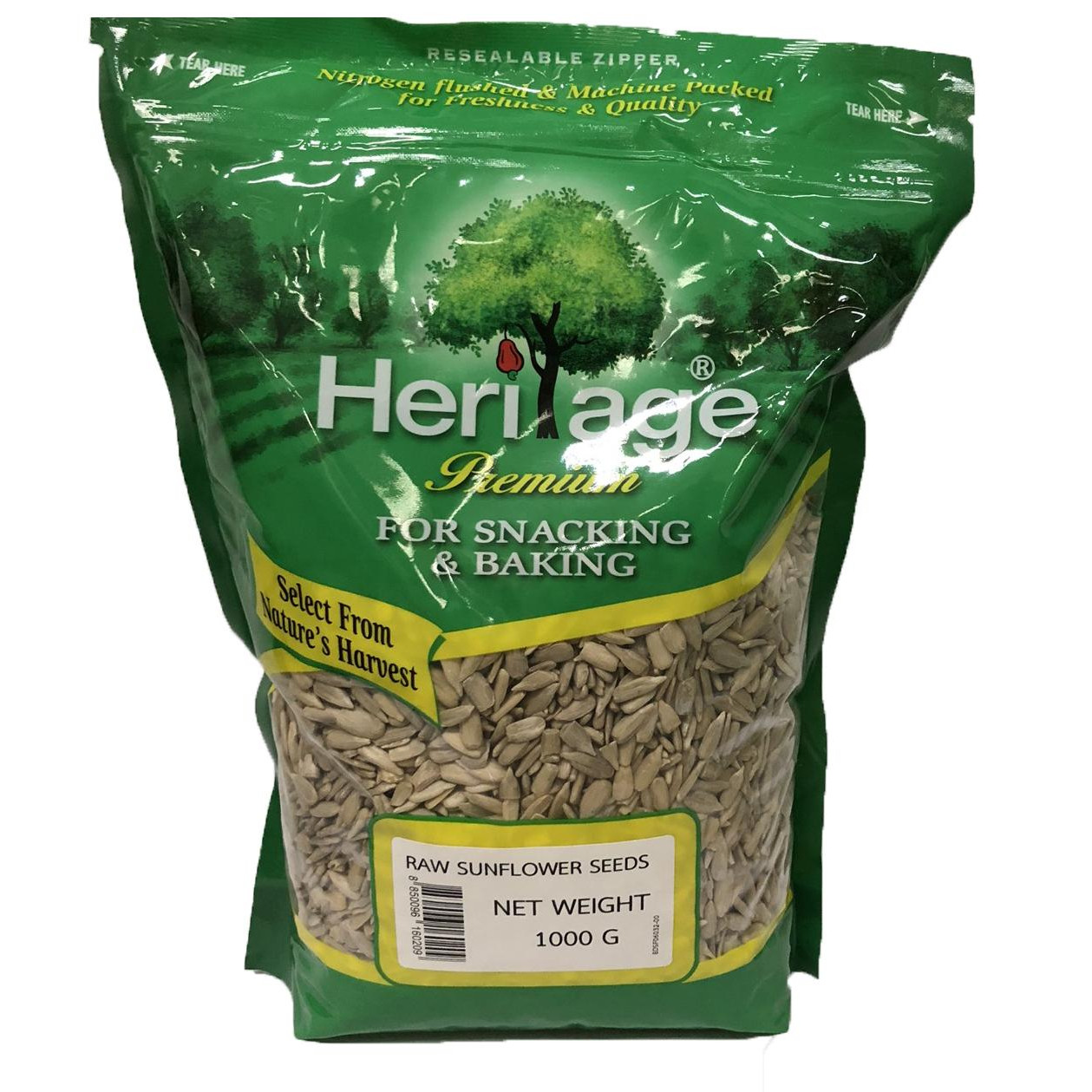 Hạt hướng dương đã tách vỏ Heritage giàu Vitamin E , giãm Cholesterol xấu - Sunflower Seeds 1kg