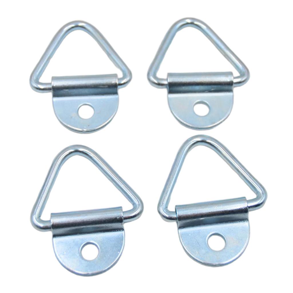 4 Pcs Cargo Tie-Down V-Ring Anchors Fit For Trucks Pickups Trailers Flush Mount