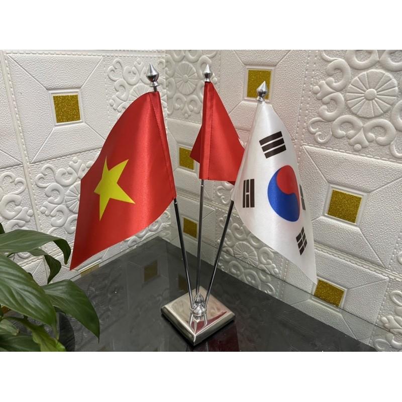 Cờ để bàn cắm 3 nước tuỳ chọn