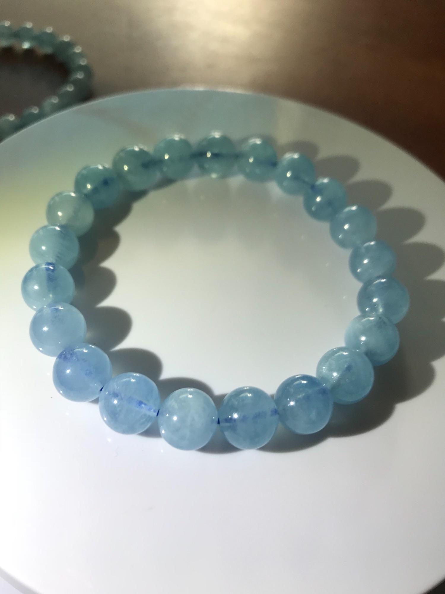 VÒNG AQUA ĐẸP 9ly XANH DƯƠNG NHẸ NỮ MỆNH THUỶ MỘC