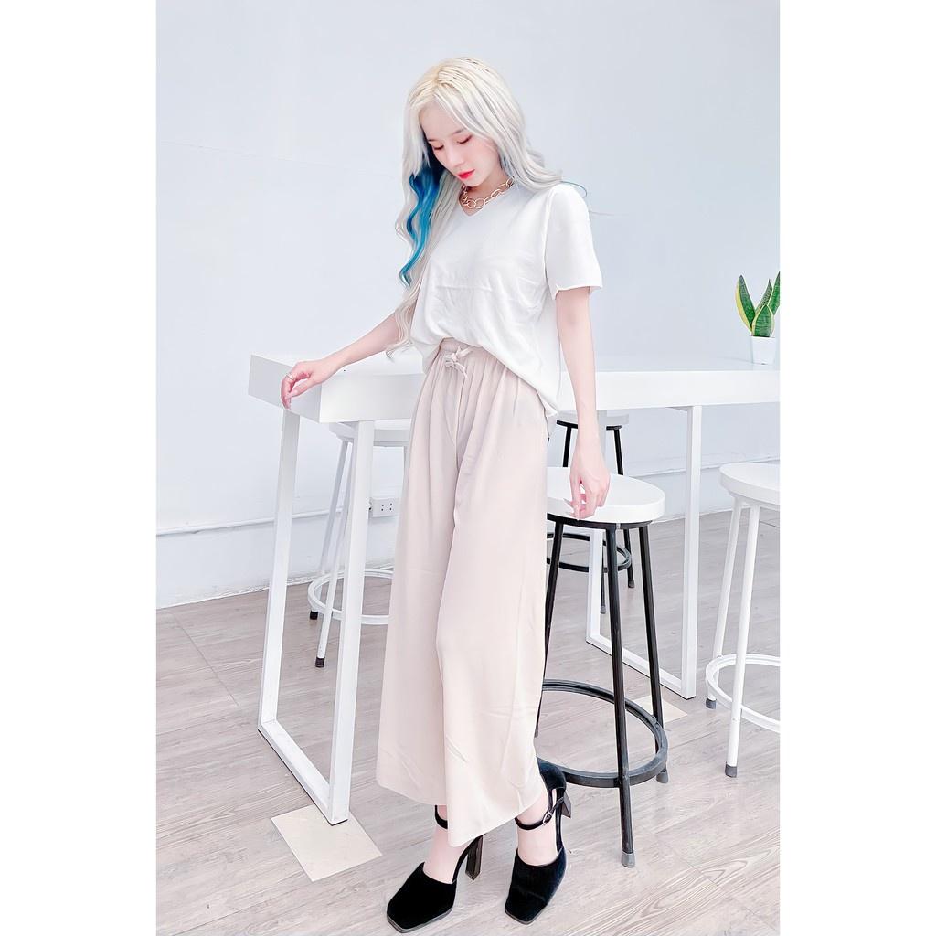 Quần culottes GÂN TĂM ỐNG RỘNG item hot được các tín đồ thời trang “săn lùng